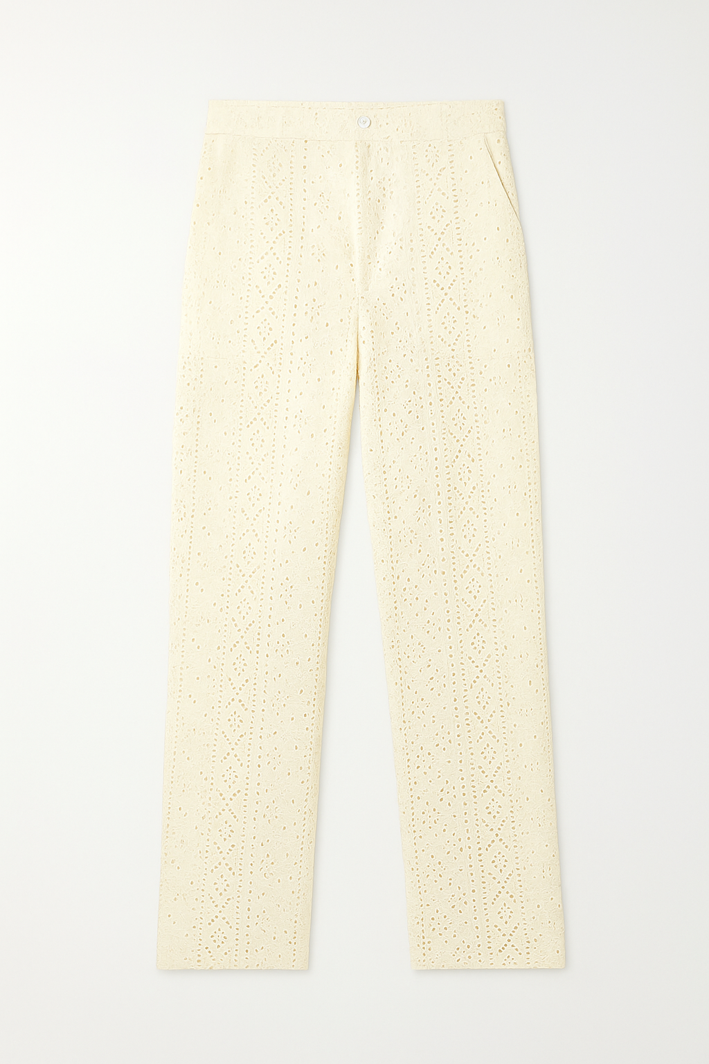 Organic Cotton Eyelet Trousers