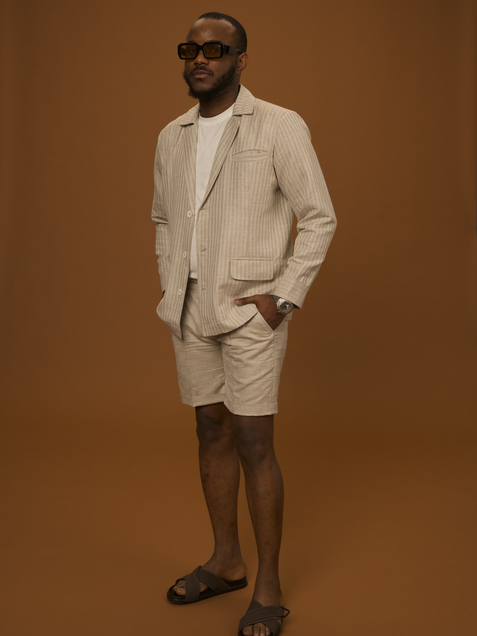 Hemp Set Shorts, full outfit — AKS PRIVÉ SS27