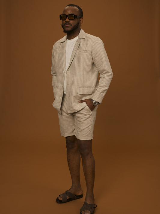 Hemp Set Shorts, full outfit — AKS PRIVÉ SS27