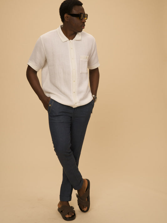 Hemp Casual Set Trousers, full outfit — AKS PRIVÉ SS27