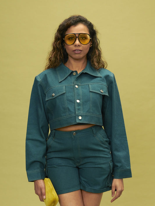 Denim Set Jacket — AKS PRIVÉ SS27